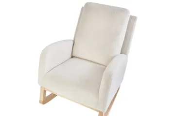 Gyngestol Alsta - Hvit, brun - Møbler - Stoler - Lenestoler