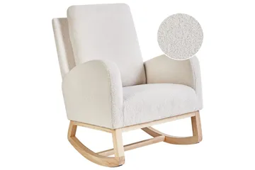 Gyngestol Alsta - Hvit, brun - Møbler - Stoler - Lenestoler