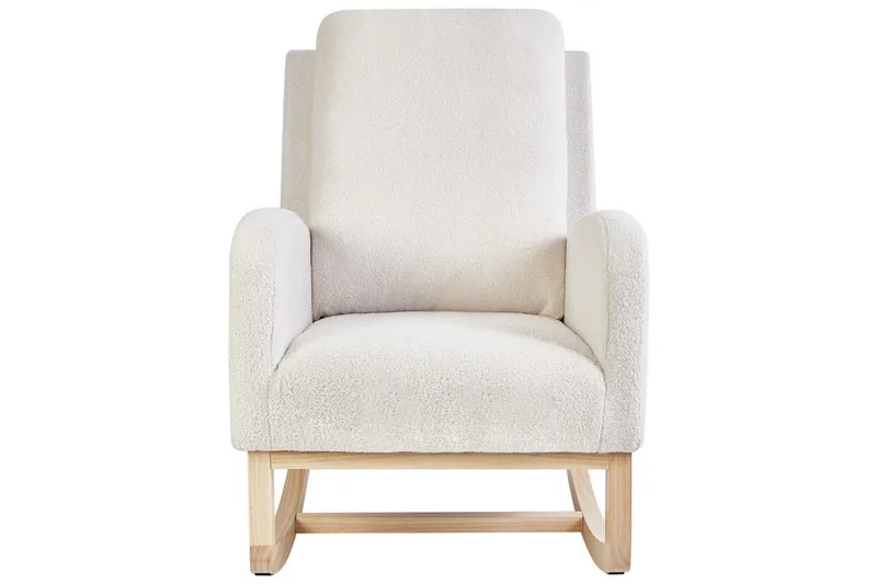 Gyngestol Alsta - Hvit, brun - Møbler - Stoler - Lenestoler