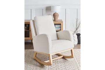 Gyngestol Alsta - Hvit, brun - Møbler - Stoler - Lenestoler