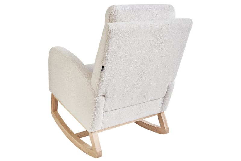 Gyngestol Alsta - Hvit, brun - Møbler - Stoler - Lenestoler