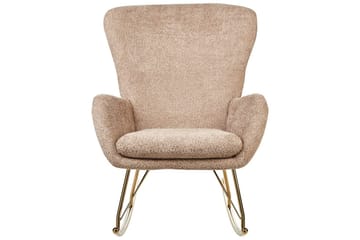 Gyngestol Anaset - Beige, gull - Møbler - Stoler - Lenestoler