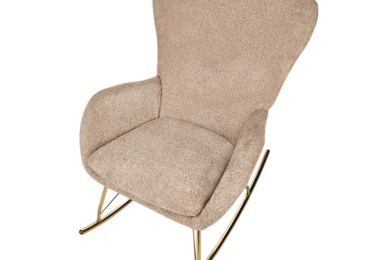 Gyngestol Anaset - Beige/gull - Møbler - Stoler - Lenestoler