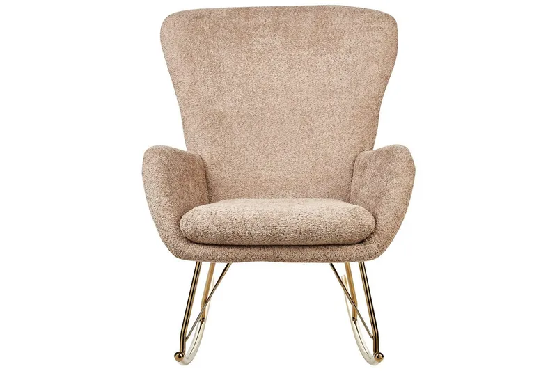 Gyngestol Anaset - Beige/gull - Møbler - Stoler - Lenestoler