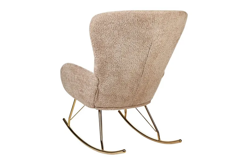 Gyngestol Anaset - Beige/gull - Møbler - Stoler - Lenestoler