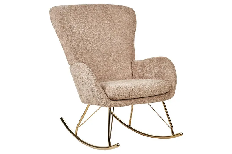 Gyngestol Anaset - Beige/gull - Møbler - Stoler - Lenestoler