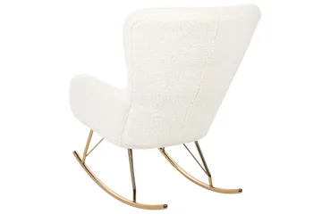 Gyngestol Anaset - Hvit, gull - Møbler - Stoler - Lenestoler