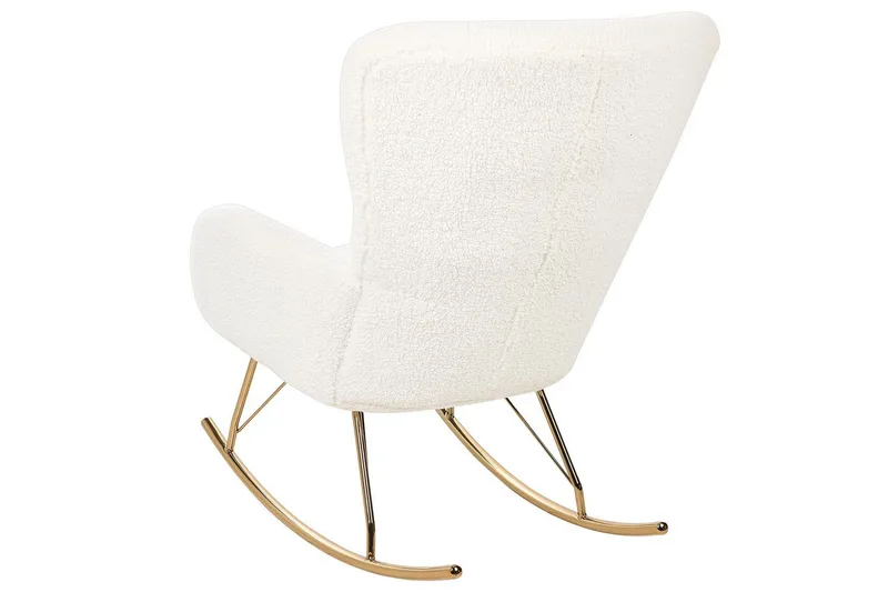 Gyngestol Anaset - Hvit, gull - Møbler - Stoler - Lenestoler