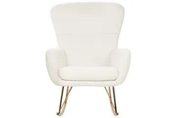 Gyngestol Anaset - Hvit, gull - Møbler - Stoler - Lenestoler