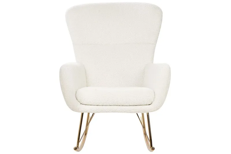 Gyngestol Anaset - Hvit, gull - Møbler - Stoler - Lenestoler