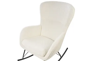 Gyngestol Anaset - Kremhvit, Svart - Møbler - Stoler - Lenestoler