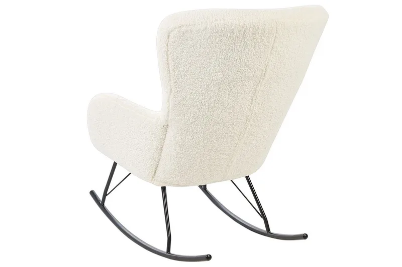 Gyngestol Anaset - Kremhvit, Svart - Møbler - Stoler - Lenestoler