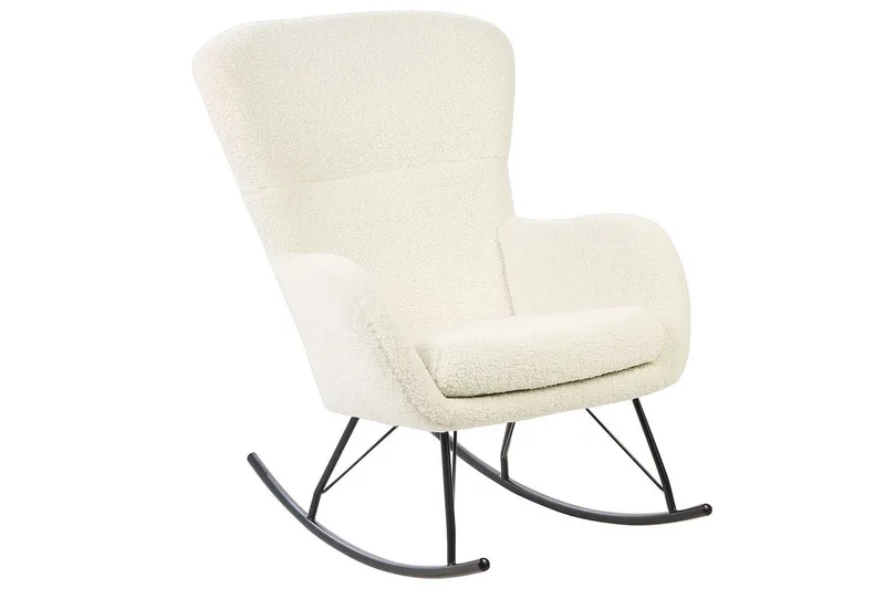 Gyngestol Anaset - Kremhvit, Svart - Møbler - Stoler - Lenestoler