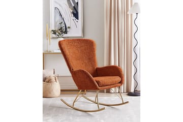 Gyngestol Anaset - Oransje, gull - Møbler - Stoler - Lenestoler