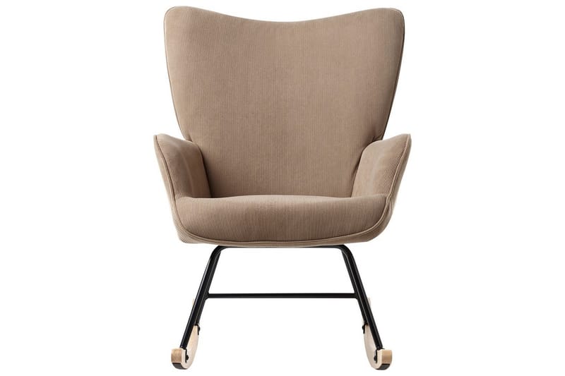 Gyngestol Arset Beige/svart/lyst tre - Beige/svart/lyst tre - Møbler - Stoler - Lenestoler