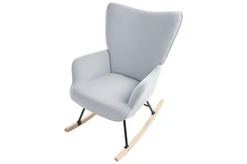 Gyngestol Arset Blå/Svart/Lys Tre - Blå/Svart/Lys Tre - Møbler - Stoler - Lenestoler