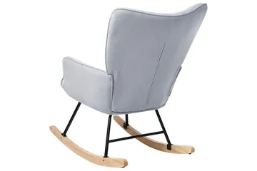 Gyngestol Arset Blå/Svart/Lys Tre - Blå/Svart/Lys Tre - Møbler - Stoler - Lenestoler