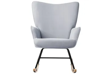 Gyngestol Arset Blå/Svart/Lys Tre - Blå/Svart/Lys Tre - Møbler - Stoler - Lenestoler