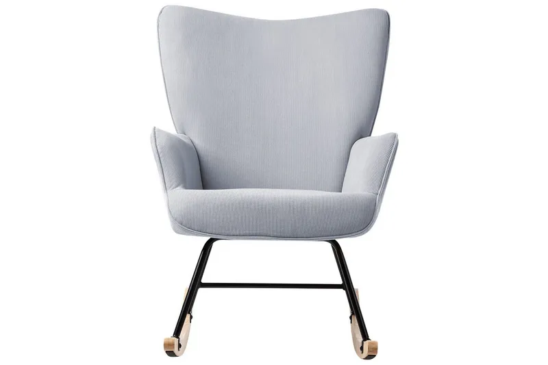 Gyngestol Arset Blå/Svart/Lys Tre - Blå/Svart/Lys Tre - Møbler - Stoler - Lenestoler