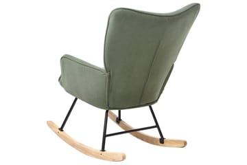 Gyngestol Arset Grønn/svart/lyst tre - Grønn/svart/lyst tre - Møbler - Stoler - Lenestoler