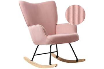 Gyngestol Arset Rosa/svart/lyst tre