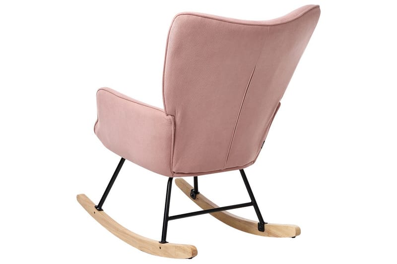 Gyngestol Arset Rosa/svart/lyst tre - Rosa/svart/lyst tre - Møbler - Stoler - Lenestoler