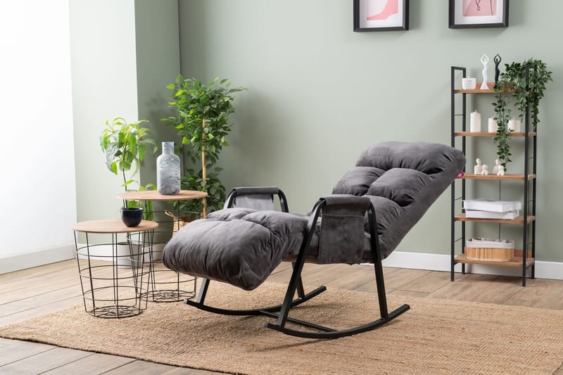 Gyngestol Atelier Del Sofa Lena Single (60 x 60 x 70 cm) Grå - Møbler - Stoler - Lenestoler