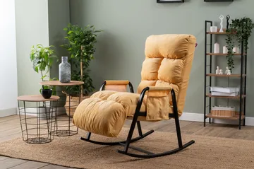 Gyngestol Atelier Del Sofa Lena Single (60 x 60 x 70 cm) Sennep - Møbler - Stoler - Lenestoler