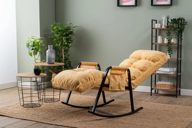 Gyngestol Atelier Del Sofa Lena Single (60 x 60 x 70 cm) Sennep - Møbler - Stoler - Lenestoler