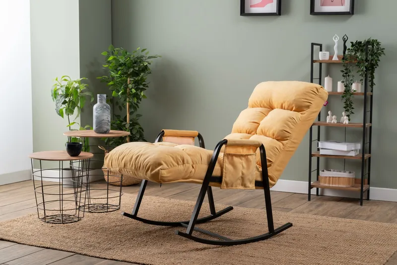 Gyngestol Atelier Del Sofa Lena Single (60 x 60 x 70 cm) Sennep - Møbler - Stoler - Lenestoler