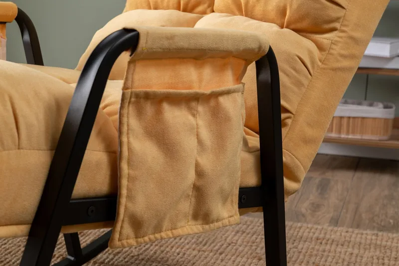 Gyngestol Atelier Del Sofa Lena Single (60 x 60 x 70 cm) Sennep - Møbler - Stoler - Lenestoler