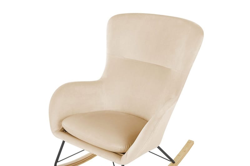 Gyngestol Ellan - Beige, svart, lyst tre - Møbler - Stoler - Lenestoler