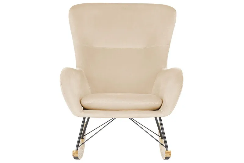 Gyngestol Ellan - Beige, svart, lyst tre - Møbler - Stoler - Lenestoler