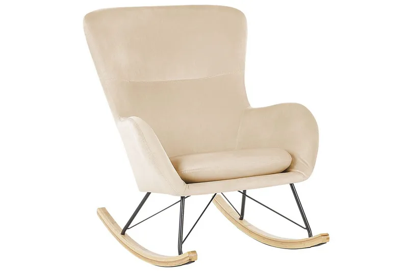 Gyngestol Ellan, Beige, svart, lyst tre