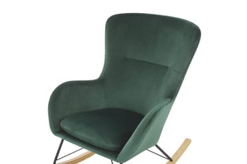 Gyngestol Ellan - Grønn, svart, lyst tre - Møbler - Stoler - Lenestoler