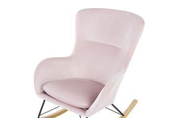 Gyngestol Ellan - Rosa, svart, lyst tre - Møbler - Stoler - Lenestoler