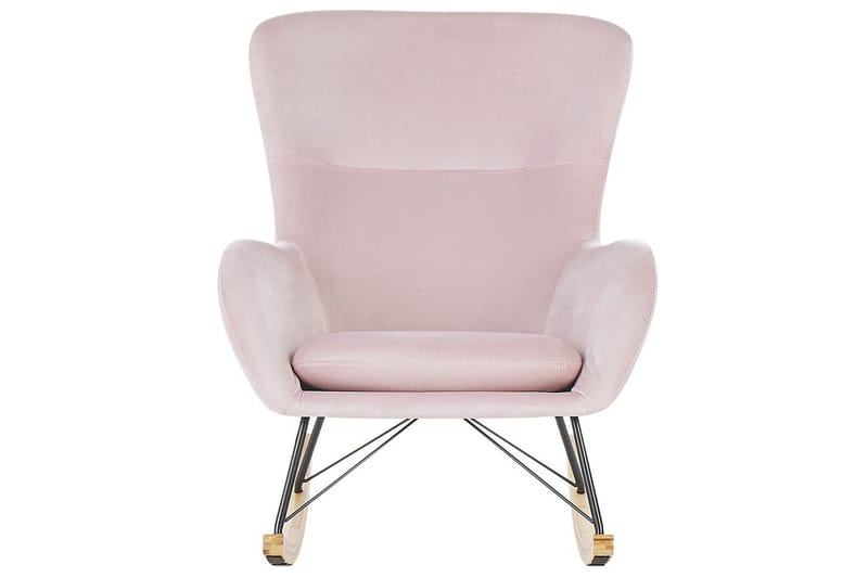 Gyngestol Ellan - Rosa, svart, lyst tre - Møbler - Stoler - Lenestoler