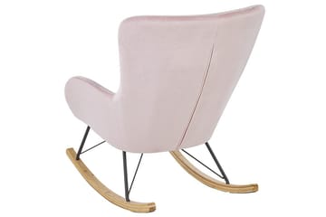 Gyngestol Ellan - Rosa, svart, lyst tre - Møbler - Stoler - Lenestoler