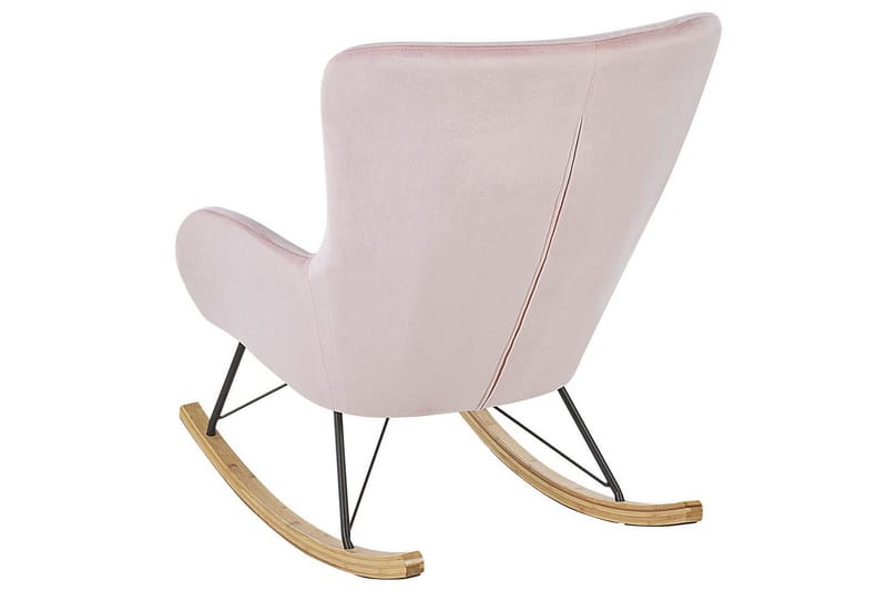 Gyngestol Ellan - Rosa, svart, lyst tre - Møbler - Stoler - Lenestoler