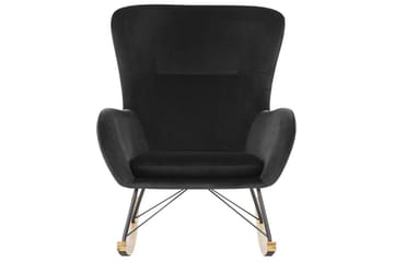 Gyngestol Ellan - Svart, lyst tre - Møbler - Stoler - Lenestoler