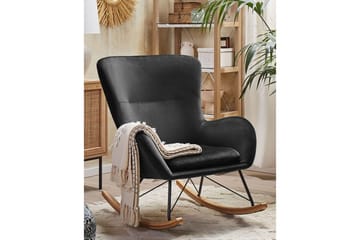 Gyngestol Ellan - Svart, lyst tre - Møbler - Stoler - Lenestoler