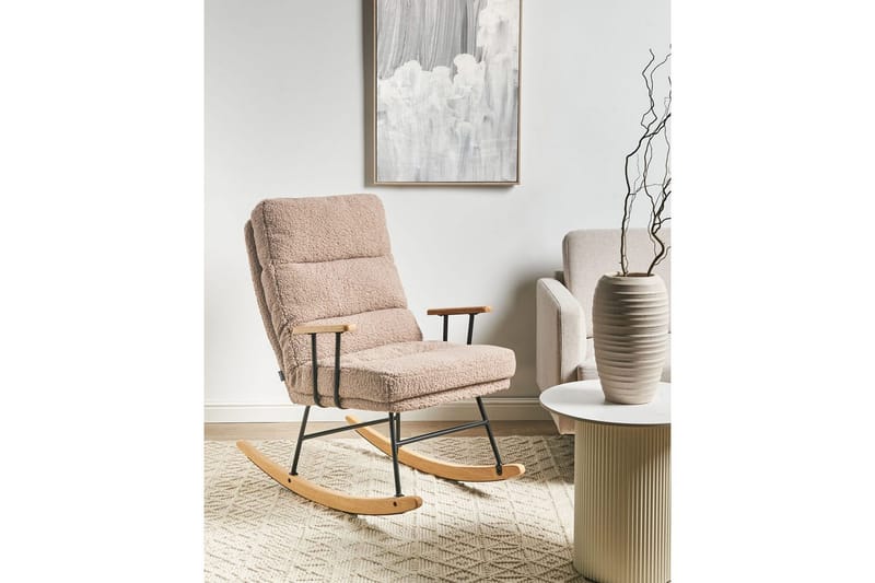 Gyngestol Eskelin - Beige, svart, brun - Møbler - Stoler - Lenestoler