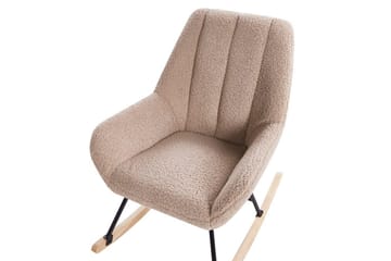 Gyngestol Kinno - Beige, svart, brun - Møbler - Stoler - Lenestoler