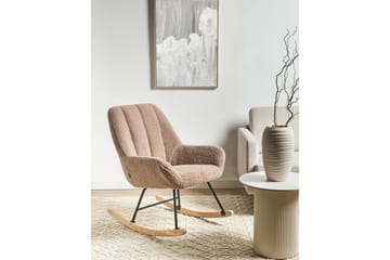 Gyngestol Kinno - Beige, svart, brun - Møbler - Stoler - Lenestoler