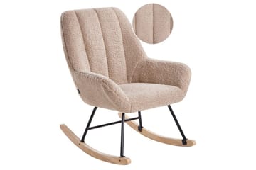 Gyngestol Kinno - Beige, svart, brun - Møbler - Stoler - Lenestoler