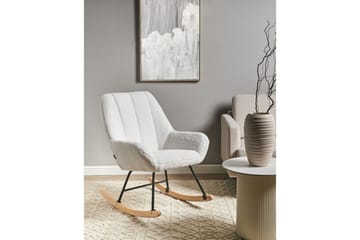 Gyngestol Kinno - Hvit, svart, brun - Møbler - Stoler - Lenestoler