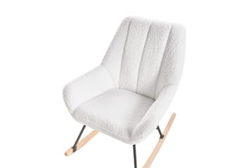 Gyngestol Kinno - Hvit, svart, brun - Møbler - Stoler - Lenestoler