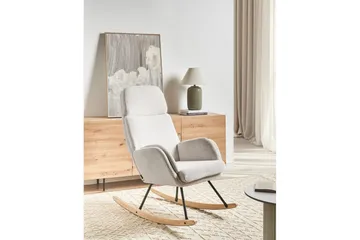 Gyngestol Kvelia - Hvit, brun, svart - Møbler - Stoler - Lenestoler