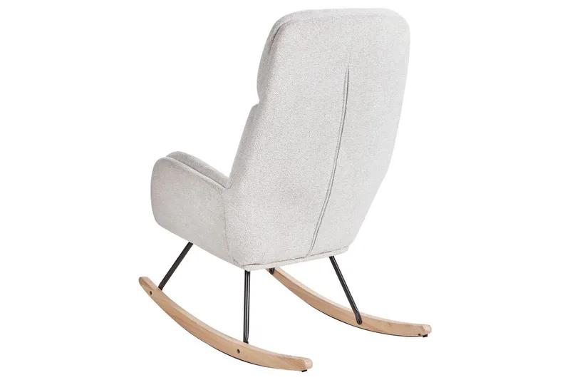 Gyngestol Kvelia - Hvit, brun, svart - Møbler - Stoler - Lenestoler