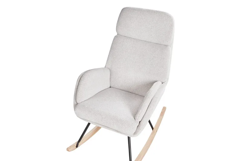 Gyngestol Kvelia - Hvit, brun, svart - Møbler - Stoler - Lenestoler